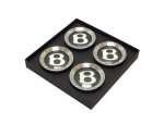 Bentley Mulsanne Self-Leveling Wheel Center Cap Set - Black 3W0601159AB