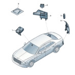 Bentley Bentayga Lane Change Assist Control Unit 4M0907566G