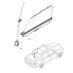 Bentley Bentayga Left Rear Roller Blind Motor 36A861963B