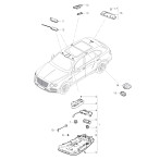 Bentley Bentayga Roof Module Garage Door Opener 36A947135BF4BH