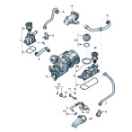 Bentley Bentayga V8 Right Hand Oil Separator 0P2103464D