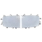 Bentley Continental GT GTC Silver Front Grille Mesh Set 3W0853683 3W0853684
