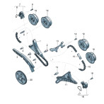Bentley New Continental GT Timing Chain with Tension Rail 0P2109450C