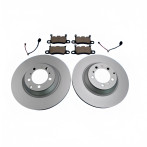 Bentley Continental GT GTC Flying Spur Rear Brake Service Kit Pads and Rotors Bundle