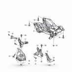 Genuine Bentley Bentayga W12 Left Gearbox Mount 4M0399201L