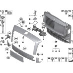 Genuine Rolls-Royce Ghost Lower Radiator Grille Frame 7219634