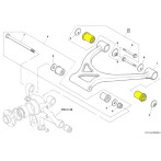 Rolls-Royce Silver Seraph Rear Upper Control Arm Inner Bushing PD111464PA