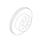 Rolls-Royce Ghost Rear Ventilated Brake Disc 34216775295