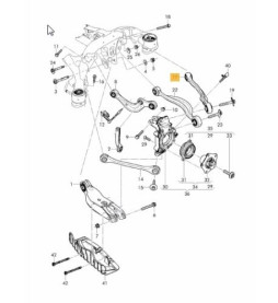 Bentley Bentayga Rear Upper Left Control Arm 4M0505397P 2016-2024