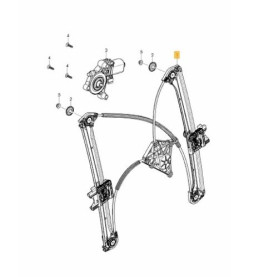 Bentley Bentayga Rear Right Window Regulator 4M0839462 2016-2024