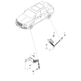 Bentley Bentayga Left Front Level Sensor 4M0941285D