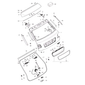 Bentley Bentayga Left Power Boot Lid Motor 4M0827851C