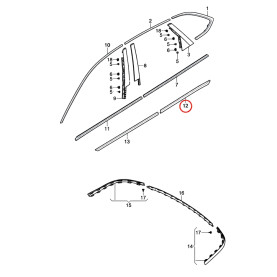 Bentley Bentayga Door Protection Strip 36A853192B