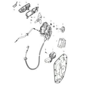 Bentley Bentayga Right Door Lock 4M0839016J