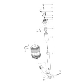 Bentley Bentayga Right Rear Air Bag Damper 4M0616002AN