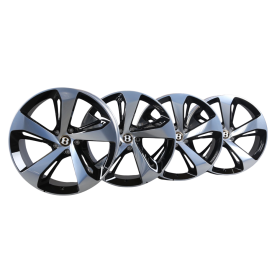Bentley Bentayga 22 Inch Black and Silver Wheel Set of 4 36A601025AP