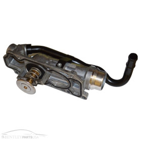 Genuine Bentley W12 Engine Coolant Thermostat and Aluminum Housing 07D121111AR