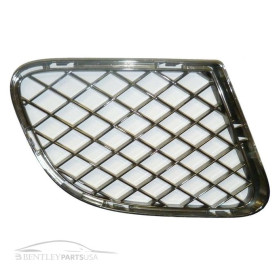 Bentley Continental GT Speed Right Lower Bumper Grille Chrome 3W8807682E