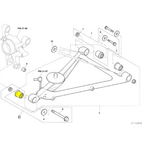 Rolls-Royce Silver Seraph Rear Lower Control Arm Outer Bushing 3Z0511473