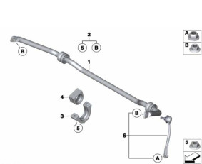 Rolls-Royce Phantom Front Sway Bar Link - 31350440780