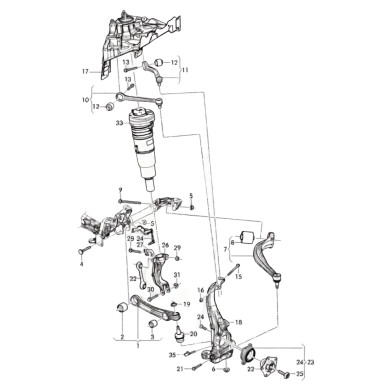 Bentley Bentayga Left Front Steering Knuckle 4M0407253L