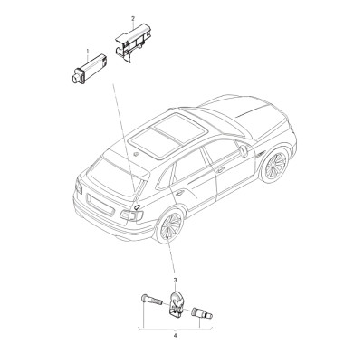 Bentley Bentayga Tyre Pressure Monitor 5Q0907275B