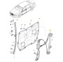 Bentley Flying Spur Front Right Window Regulator - 3W5837462D