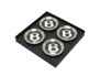 Bentley Mulsanne Self-Leveling Wheel Center Cap Set - Black 3W0601159AB