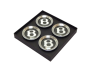 Bentley Mulsanne Self-Leveling Floating Wheel Caps Black 3W0601159AB