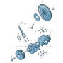 Bentley Bentayga Crank Pulley Vibration Damper 0P2105251B